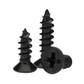 Grade 4.8 M3 M3.5 M4 M5 Cross Recessed Phillips CSK Flat Head Black Self Tapping Screw